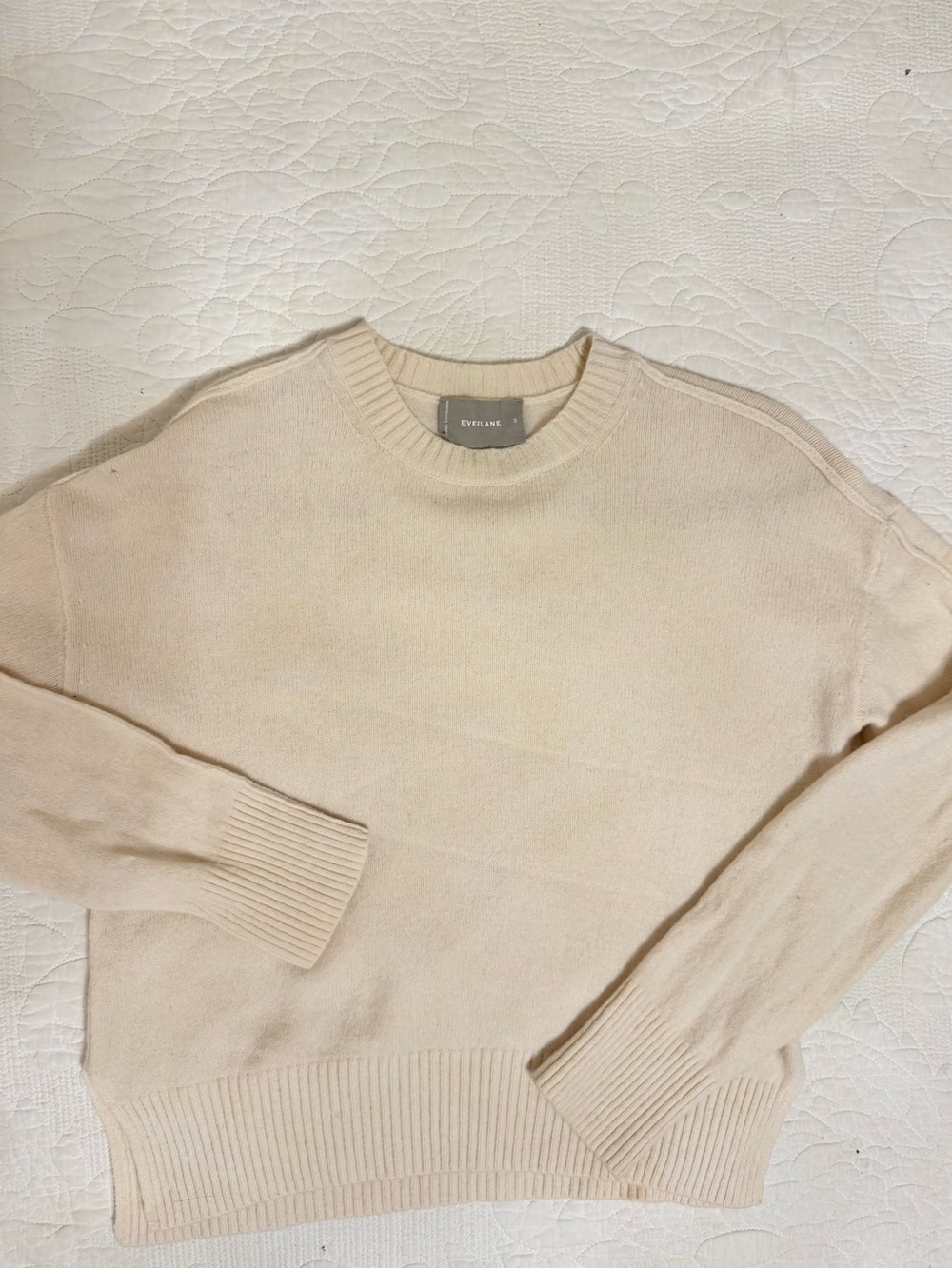 Everlane cream  Crewneck Sweater